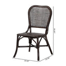 Latticed Back Rattan Dining Chair | Bali Loom Irene