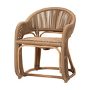 Hospitality furniture - Rattan Indoor/Outdoor Barrel-Back Accent Chair - www.oroatrade.com