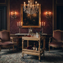 Contract furniture - Woven Rattan Wine Cart - www.oroatrade.com