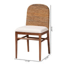 Hospitality furniture - Acacia Wood Seagrass Dining Chairs (2) - www.oroatrade.com