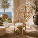 Hospitality furniture - Rattan Indoor Semi Outdoor Peacock Accent Chair - www.oroatrade.com