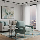 Hospitality furniture - Velvet Open Armed Accent Chair - www.oroatrade.com