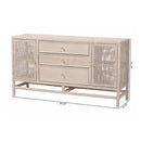 Hospitality furniture - Gray Rattan 3-Drawer Cabinet - www.oroatrade.com