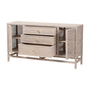 Hospitality furniture - Gray Rattan 3-Drawer Cabinet - www.oroatrade.com