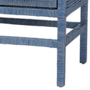 Hospitality furniture - Blue Rattan 2-Door Cabinet - www.oroatrade.com
