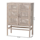 Hospitality furniture - Gray Rattan 2-Door Cabinet - www.oroatrade.com