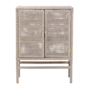 Hospitality furniture - Gray Rattan 2-Door Cabinet - www.oroatrade.com