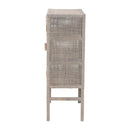 Hospitality furniture - Gray Rattan 2-Door Cabinet - www.oroatrade.com