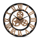 Hospitality furniture - Wooden Vintage Style Wall Clock - www.oroatrade.com