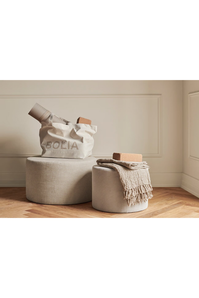 Upholstered Minimalist Pouf | Bolia Zyl | Oroatrade.com