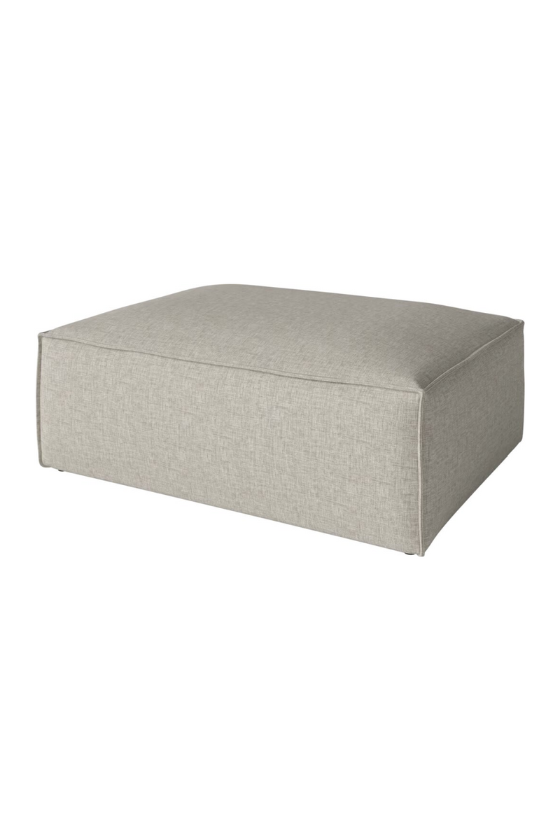 Flat Woven Beige Ottoman| Bolia Cosima | Oroatade.com