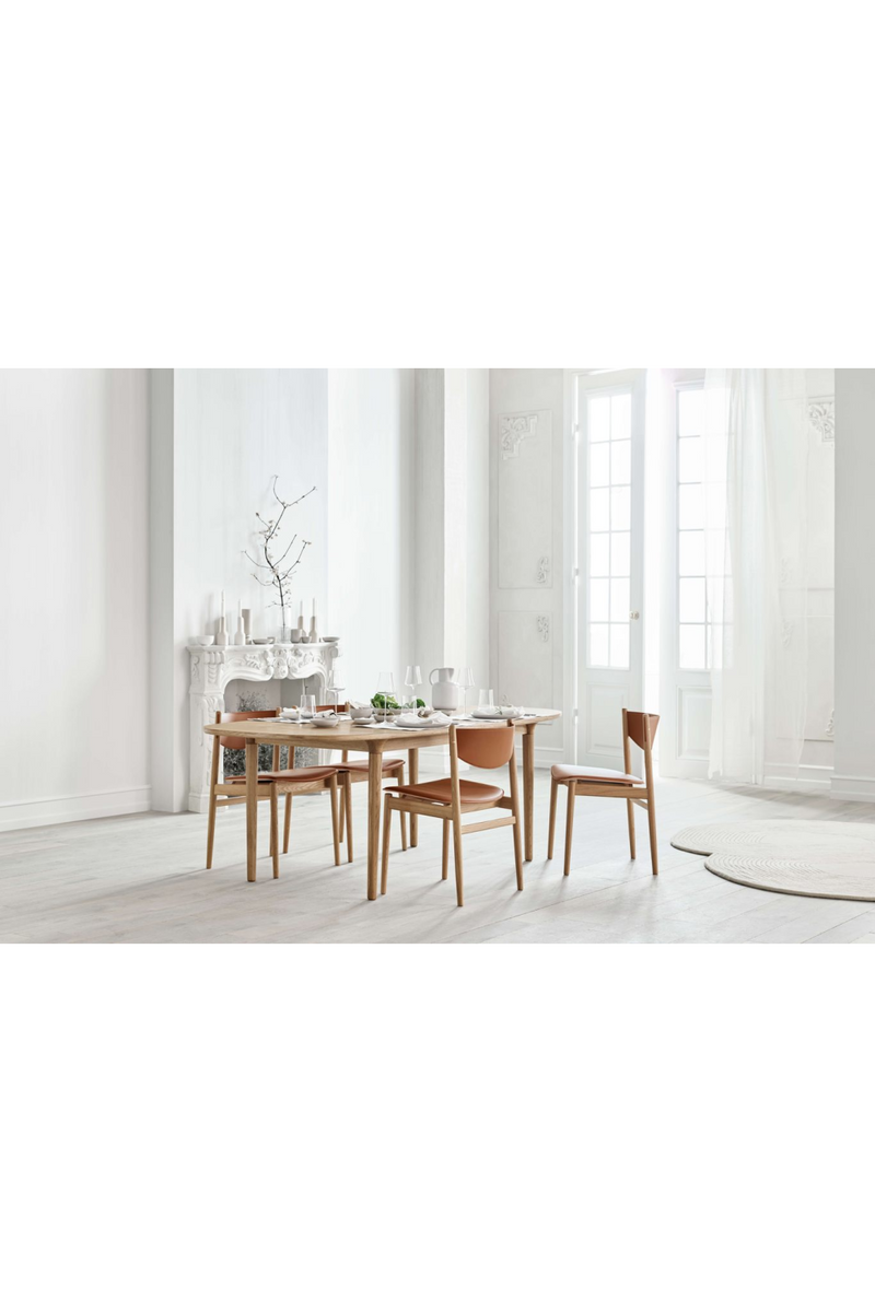 Upholstered Leather Seat Dining Chair | Bolia Apelle | Oroatrade.com