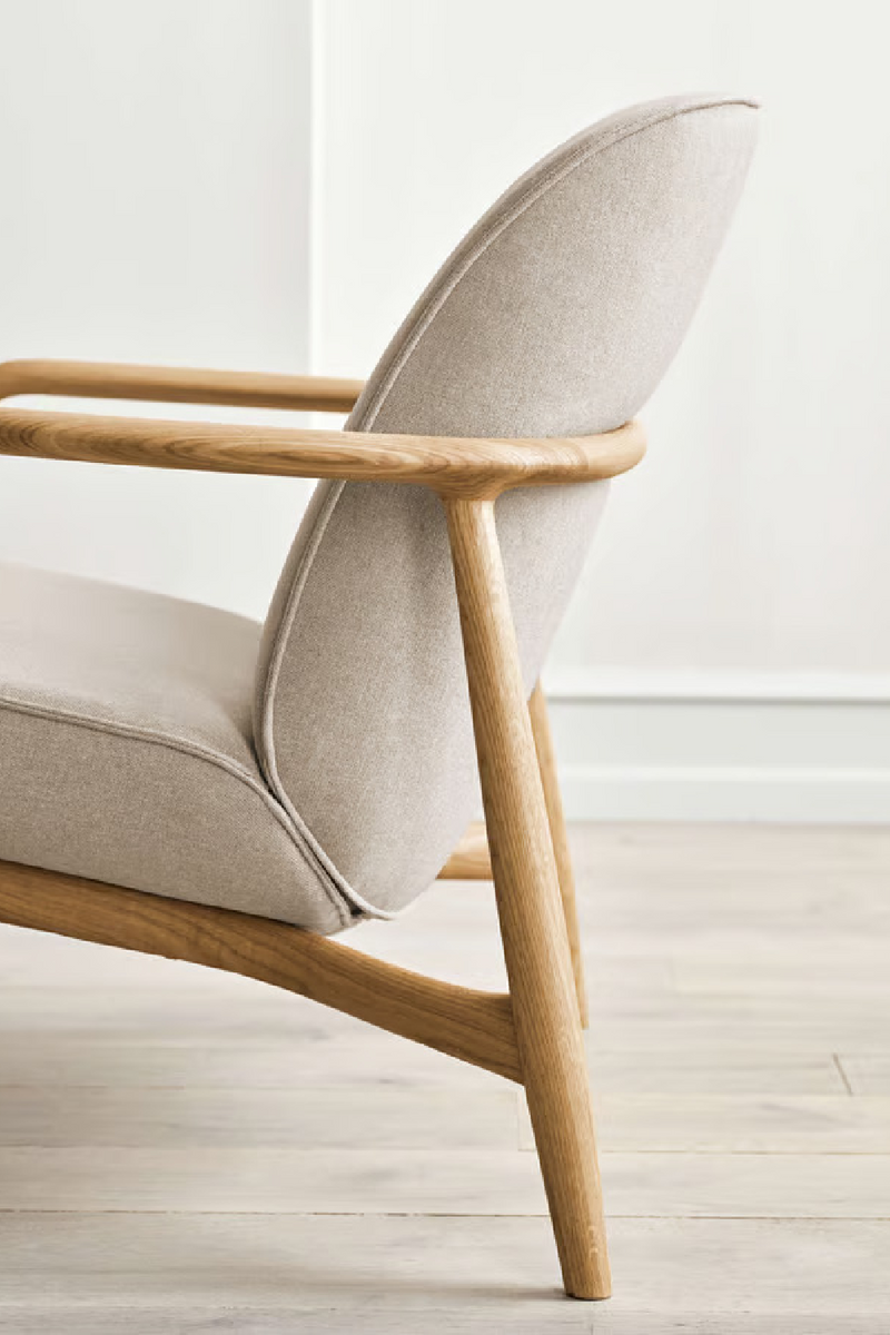 Oak Scandinavian Lounge Armchair | Bolia Bowie | Oroatrade.com