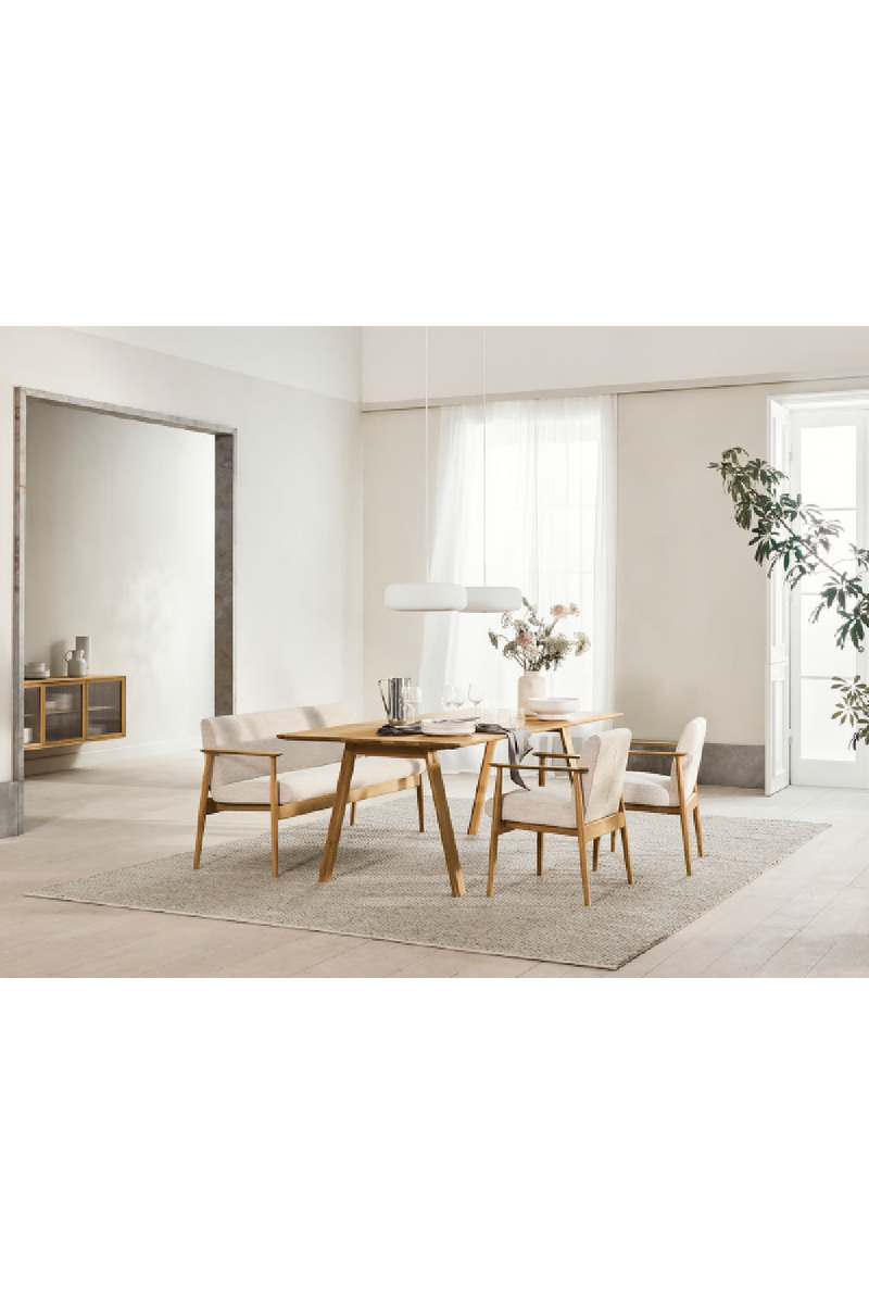 Scandinavian Flat Woven Dining Sofa | Bolia Visti | Oroatrade.com