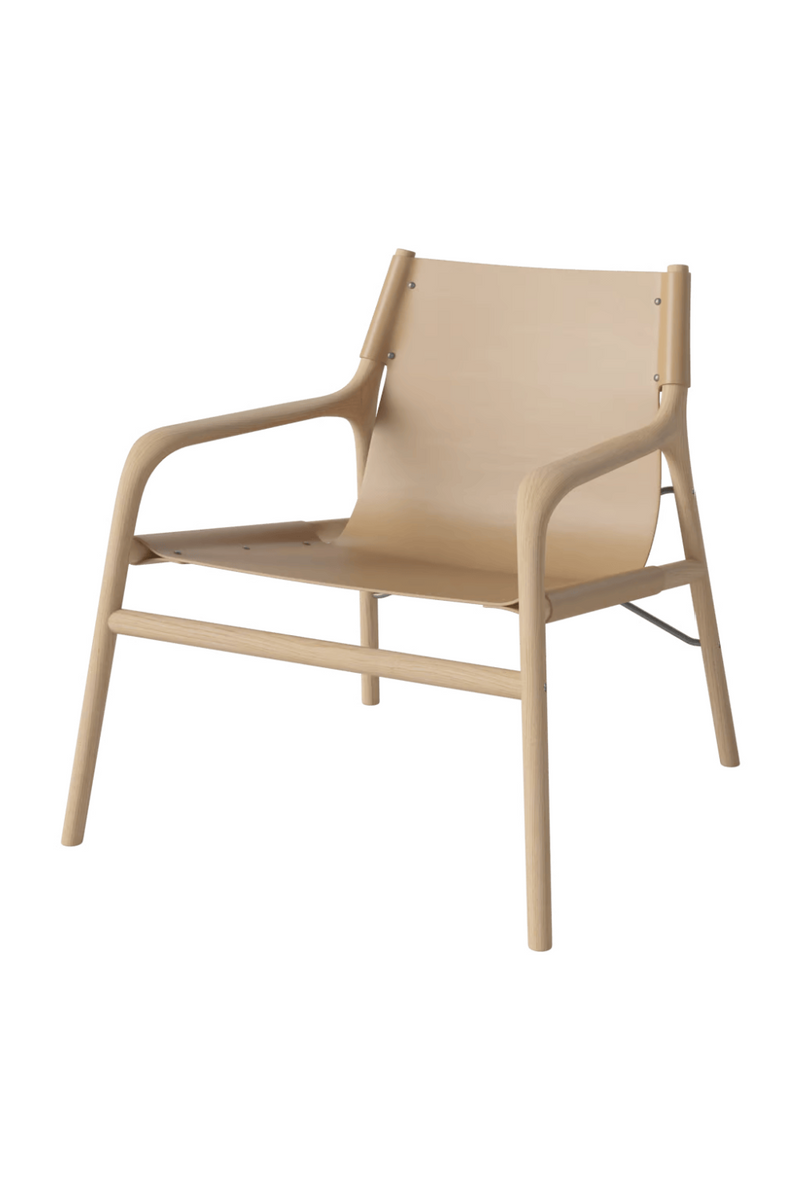 Natural Full-Grain Leather Lounge Chair | Bolia Soul | Oroatrade.com