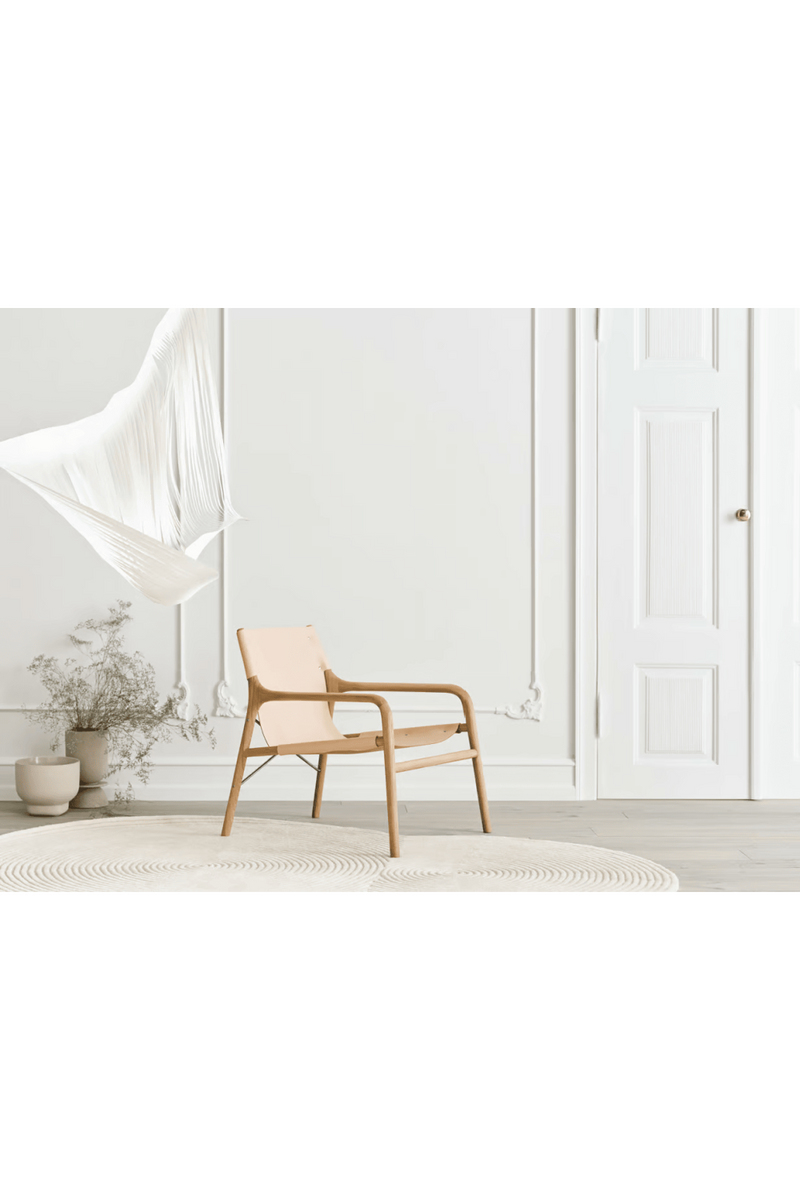 Natural Full-Grain Leather Lounge Chair | Bolia Soul | Oroatrade.com