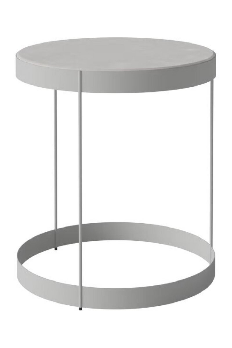 Gray Steel-Framed Round Coffee Table | Bolia Drum | Oroatrade.com