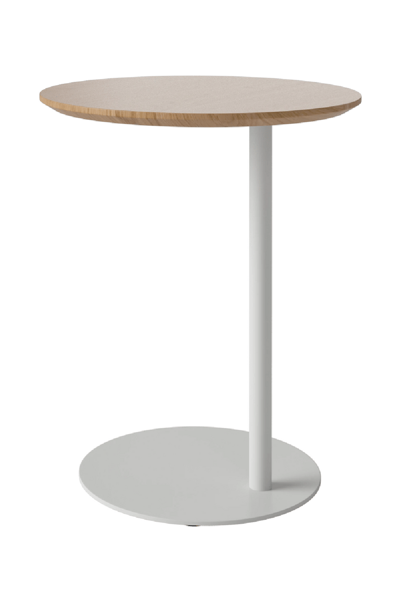 Oiled Oak Pedestal Side Table | Bolia Pillar | Oroatrade.com