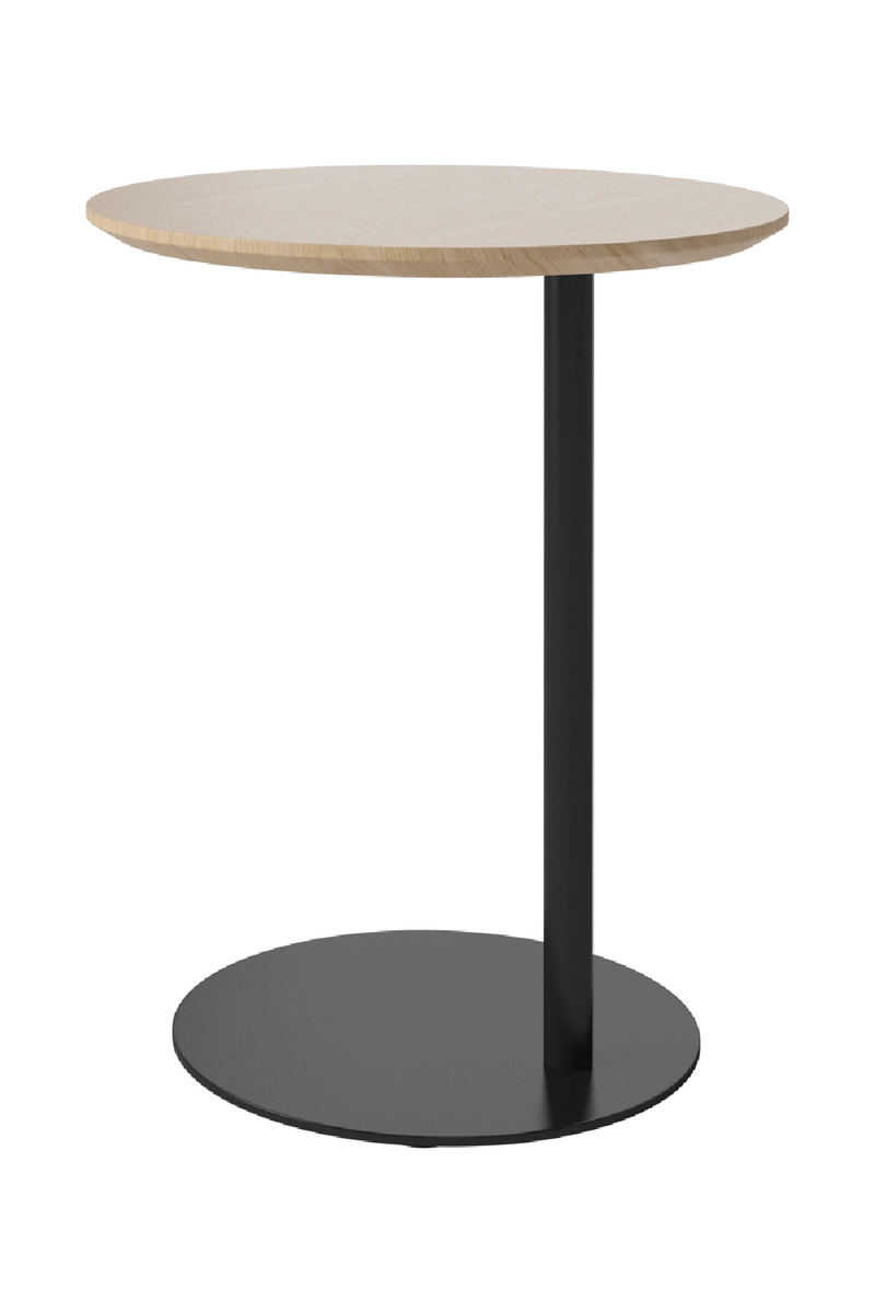 Oiled Oak Pedestal Side Table | Bolia Pillar | Oroatrade.com