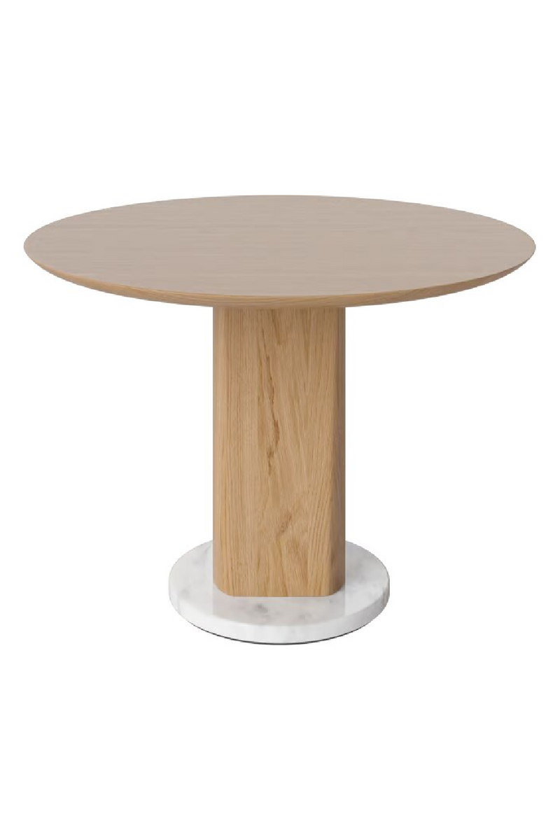 Oiled Oak Pedestal Side Table 24" | Bolia Root | Oroatrade.com