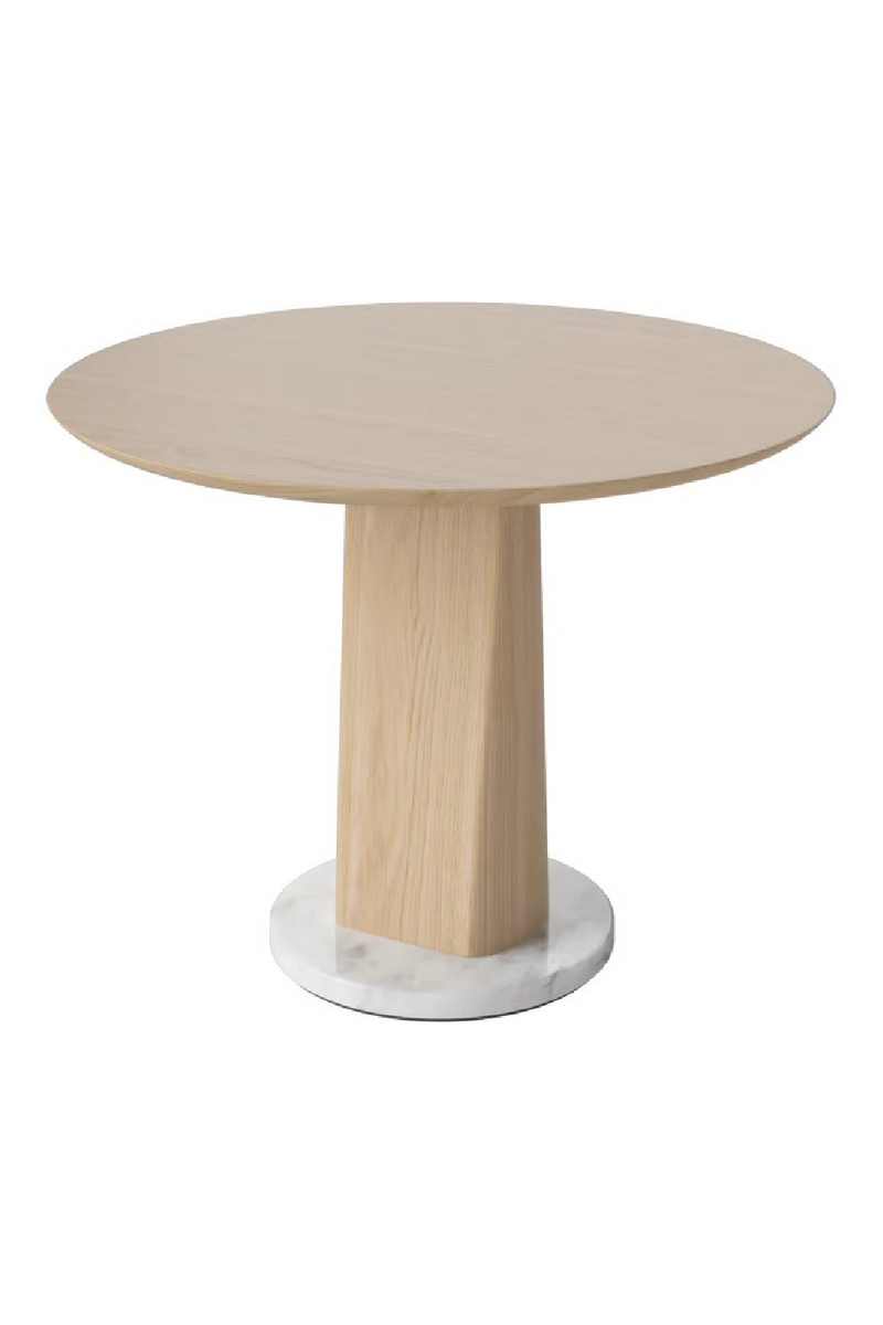 Oiled Oak Pedestal Side Table 24" | Bolia Root | Oroatrade.com