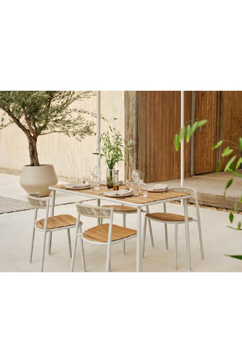 Solid Teak Pedestal Outdoor Table | Bolia Kite | Oroatrade.com