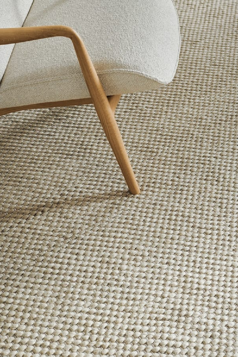 Wool Neutral-Colored Carpet 6'7" x 9'10" | Bolia Scandinavia | Oroatrade.com