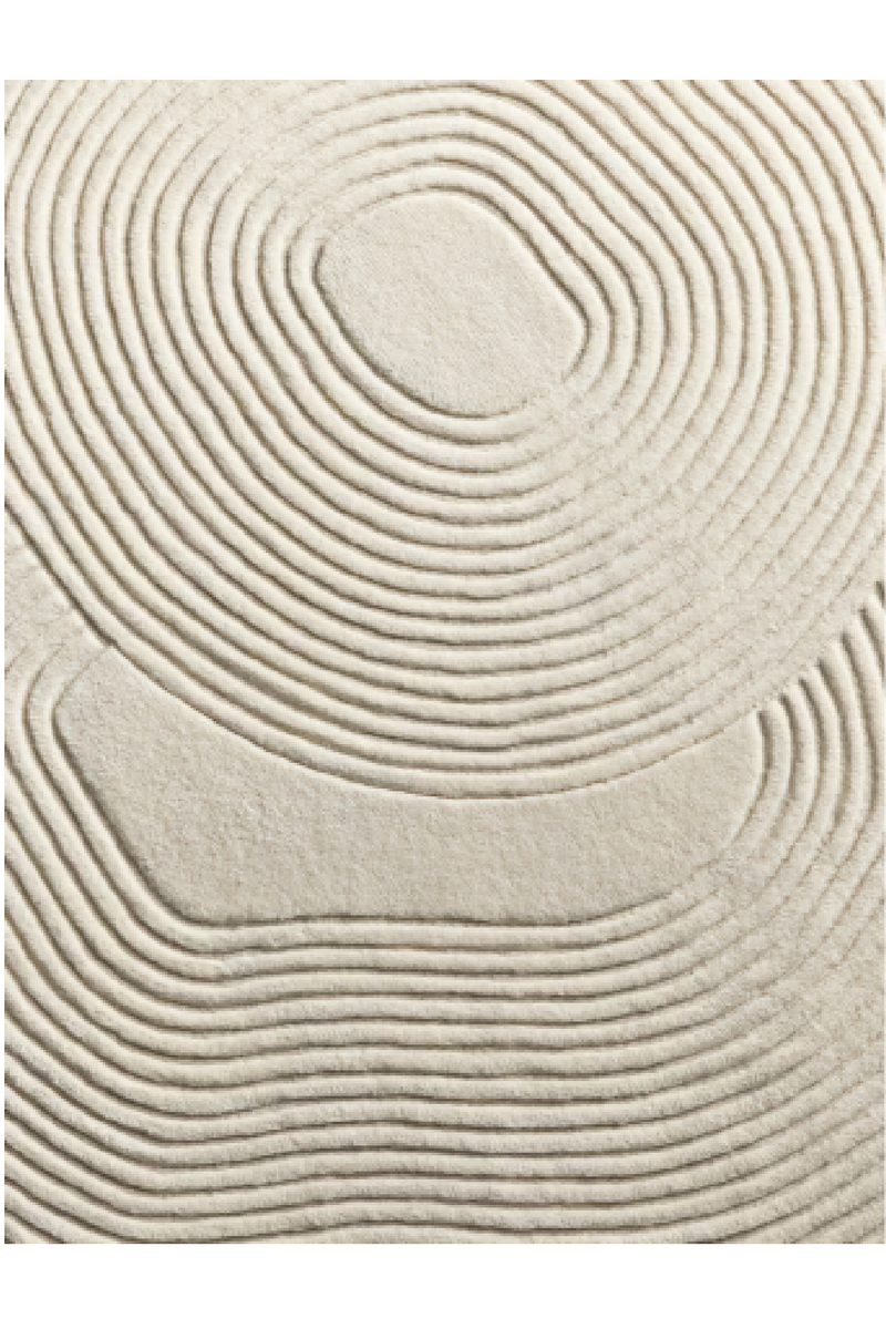 Circular Patterned Wool Rug | Bolia Zen | Oroatrade.com