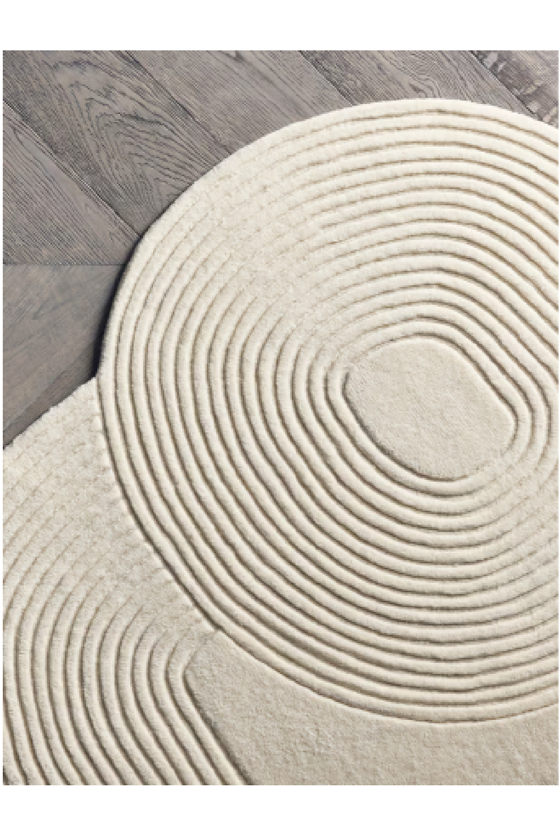 Circular Patterned Wool Rug | Bolia Zen | Oroatrade.com