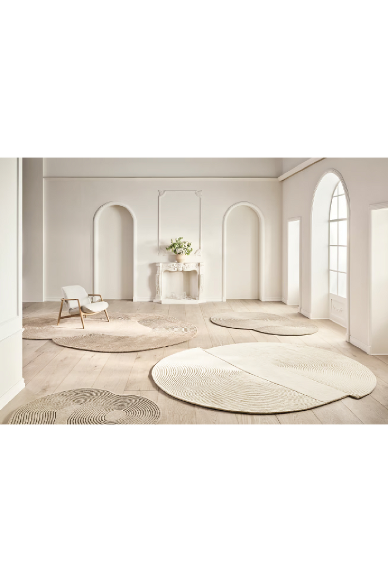 Circular Patterned Wool Rug | Bolia Zen | Oroatrade.com