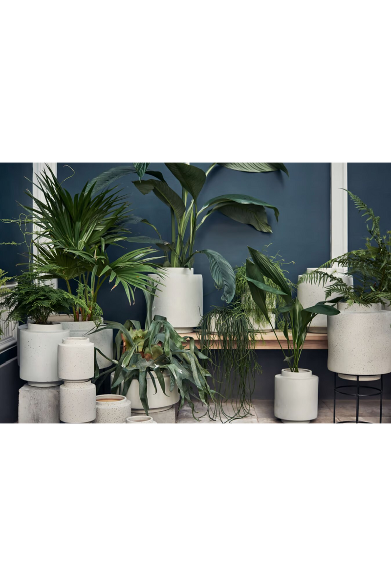 Gray Textured Flowerpot | Bolia Botanique | Oroatrade.com