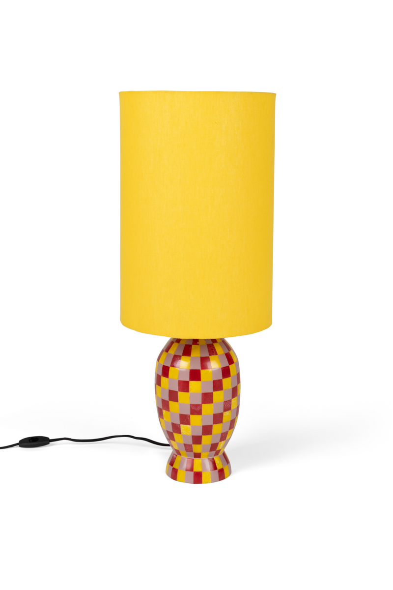 Yellow Cylindrical Shade Table Lamp | Bold Monkey Don't Be Afraid of Color | Oroatrade.com