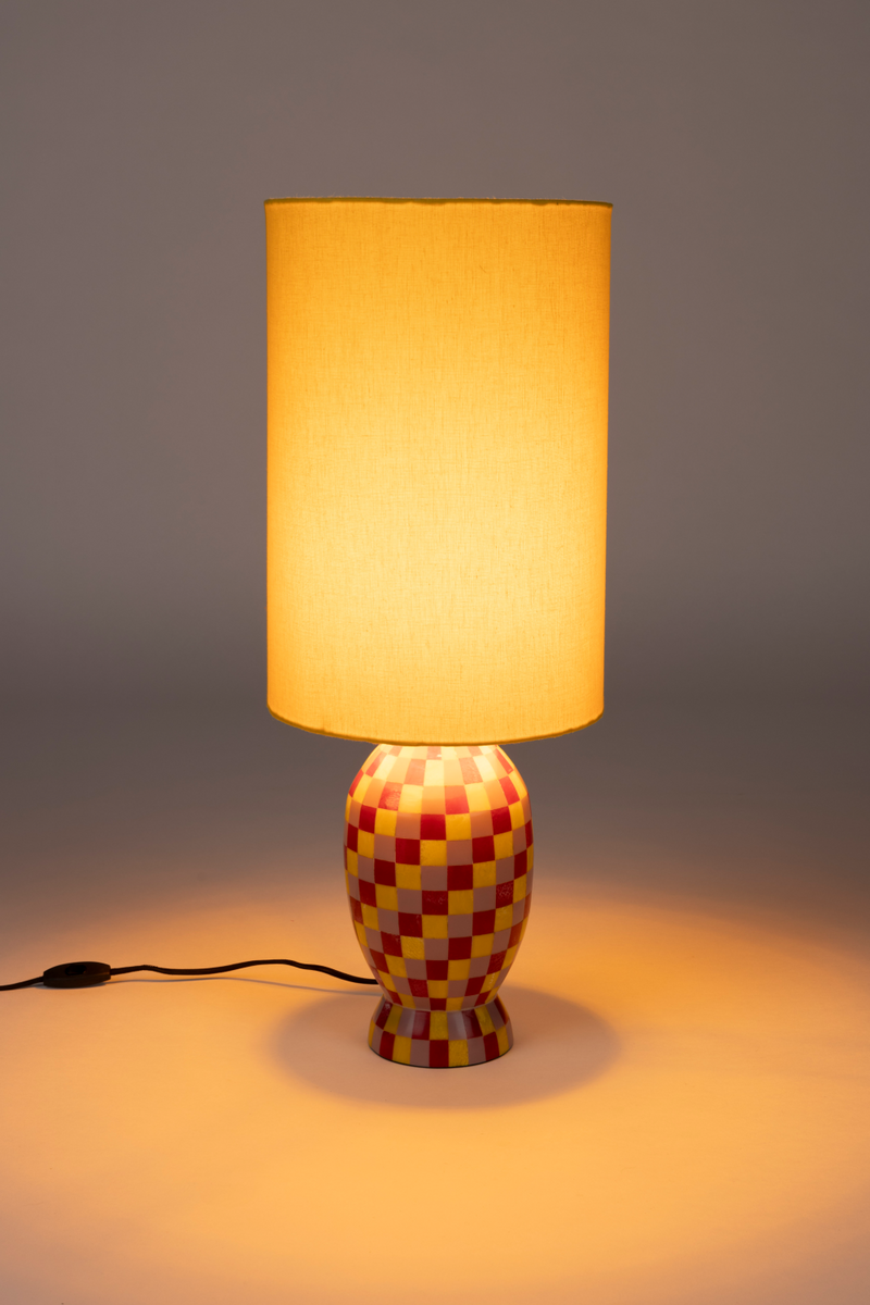 Yellow Cylindrical Shade Table Lamp | Bold Monkey Don't Be Afraid of Color | Oroatrade.com