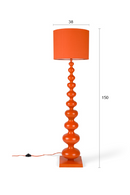 Orange Iron Floor Lamp | Bold Monkey When Orange is King | Oroatrade.com