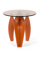 Orange Glass Side Table | Bold Monkey Hactua | Oroatrade.com
