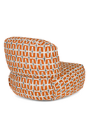 Hospitality furniture - Printed Fabric Lounge Chair - www.oroatrade.com