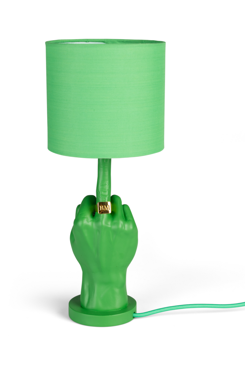 Green Statement Table Lamp | Bold Monkey "What If" | Oroatrade.com