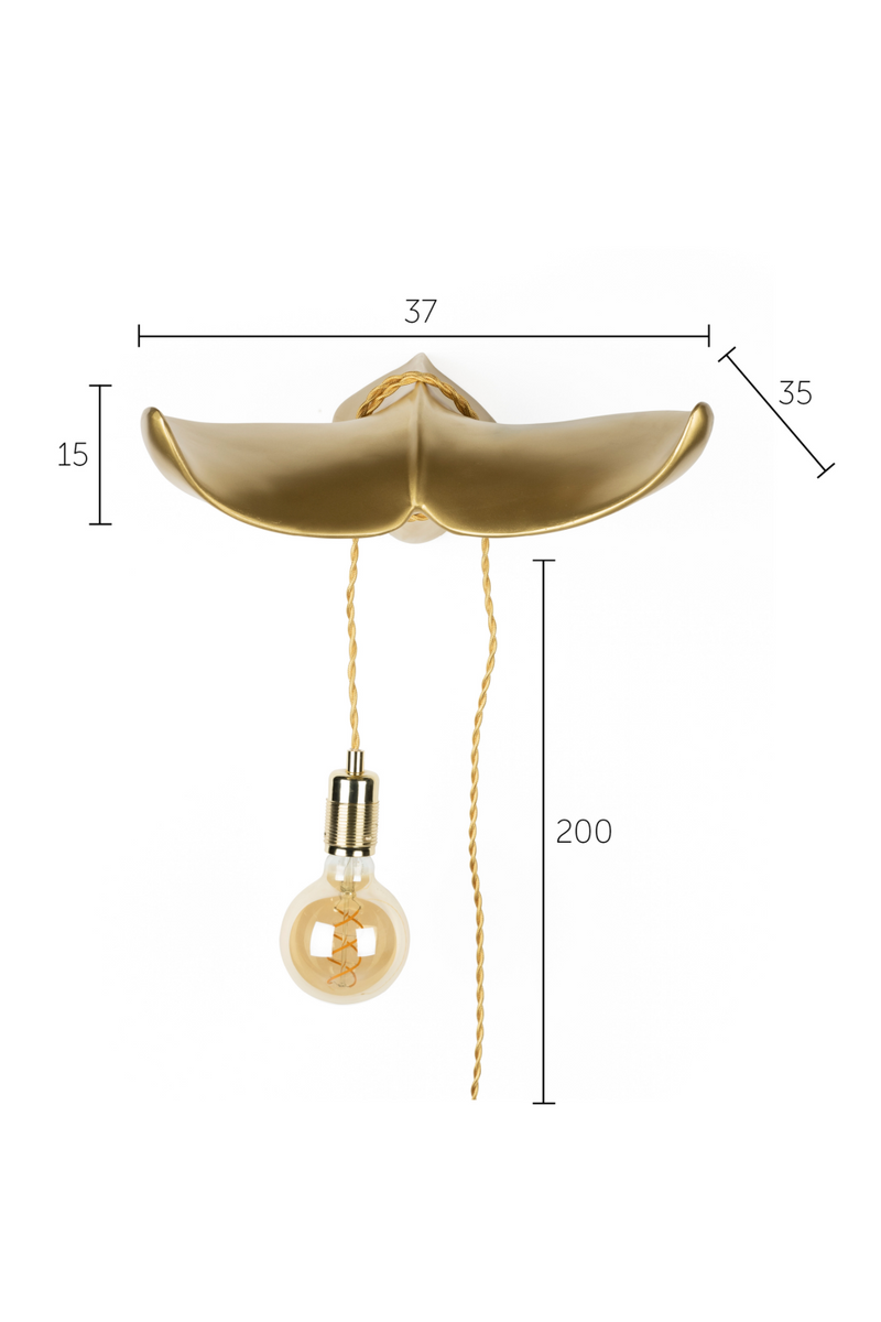Gold Accent Wall Lamp | Bold Monkey The Tail Will Follow | Oroatrade.com
