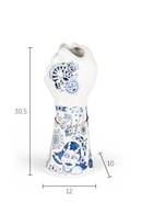 Handpainted Ceramic Fist Vase | Bold Monkey Liberty Matters | Oroatrade.com