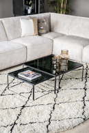 Natural & Black Diamond Rug | By-Boo Rox | Oroatrade.com