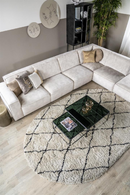 Natural & Black Diamond Rug | By-Boo Rox | Oroatrade.com