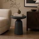 Black Aluminum Side Table | By-Boo Squand