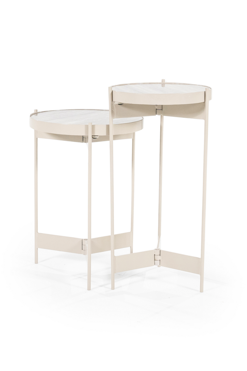 White Modern Side Table Set (2) | By-Boo Sib | Oroatrade.com