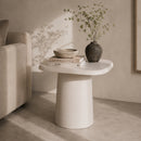 White Aluminum Side Table | By-Boo Sten