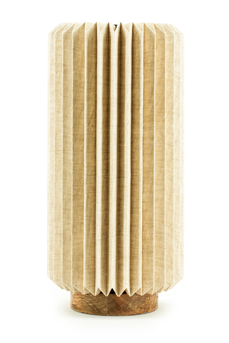 Fluted Linen Table Lamp | By-Boo Zuki | Oroatrade.com
