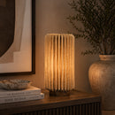 Fluted Linen Table Lamp | By-Boo Zuki
