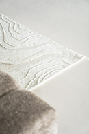 White Swirl Wool Carpet | By-Boo Soil | Oroatrade.com