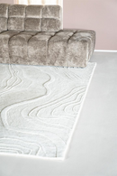 White Swirl Wool Carpet | By-Boo Soil | Oroatrade.com