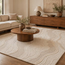 White Swirl Wool Carpet | By-Boo Soil