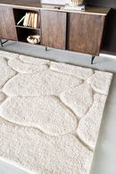 White Wool Blend Rug | By-Boo Kala | Oroatrade.com